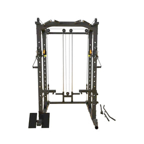 Skeet Fitness B4 Power Cage, 1500 Pounds Rack Capacity, Dual Cable Pulley System, All-in-One Home Gym, Squat Rack  + Attachments