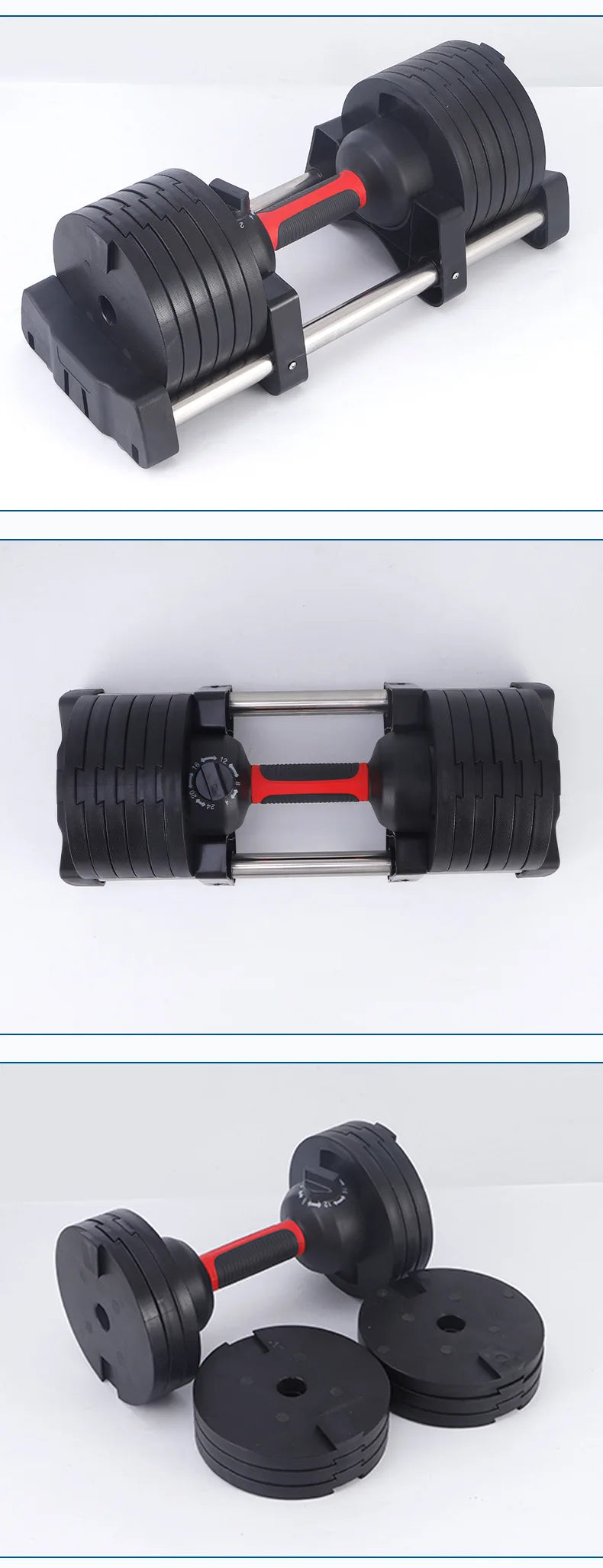 6-in-1 55LBS Adjustable Dumbbell